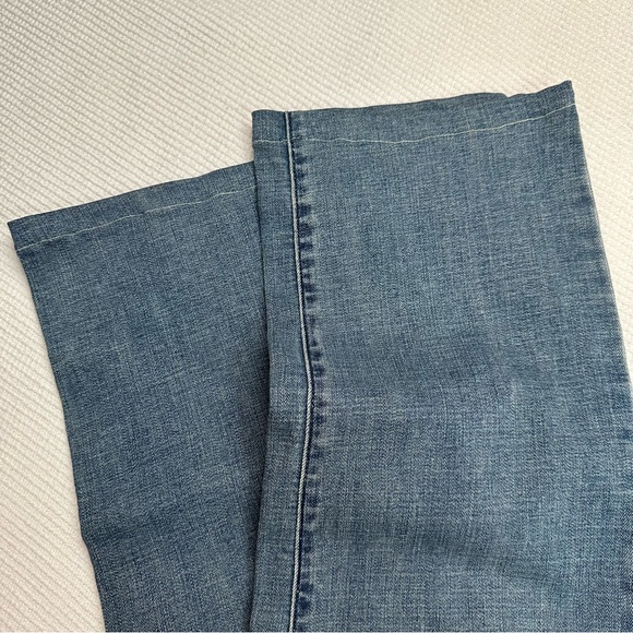 Levi's 505 Straight Leg Blue Jeans Size 10 - shortened length - Picture 3 of 10